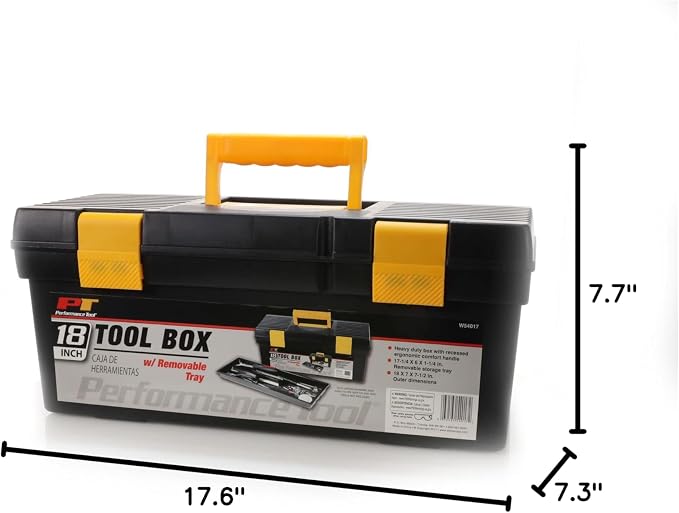 Performance Tool W54017 18-Inch Plastic Box - Image 5