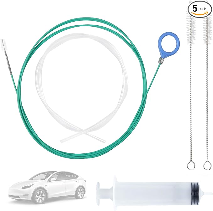 5PCS Updated Sunroof Drain Cleaning Tool Kit 118in Extra Long Flexible Tube by LLMSIX
