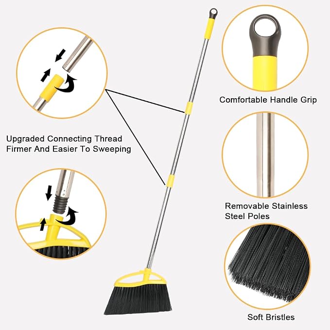 Soft Bristles Broom Indoor Angle Broom - Image 4