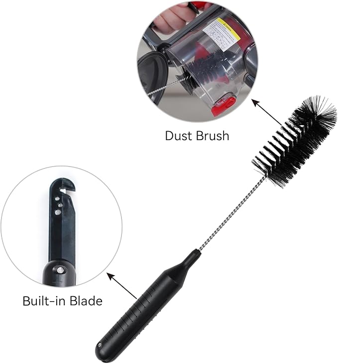 Intercleaner 2 PCS Vacuum Cleaner Cleaning Brush, 11.02 Inch 2 in 1 Cleaning - Image 3