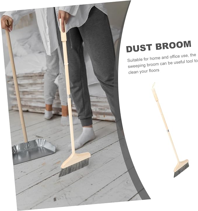 Soft Bristle Broom Long Handle Detachable Floor Cleaning Broom - Image 8