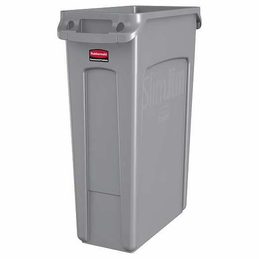 Rubbermaid Commercial Products Slim Jim Plastic Rectangular Trash/Garbage Can by RubbermaidCommercialProducts