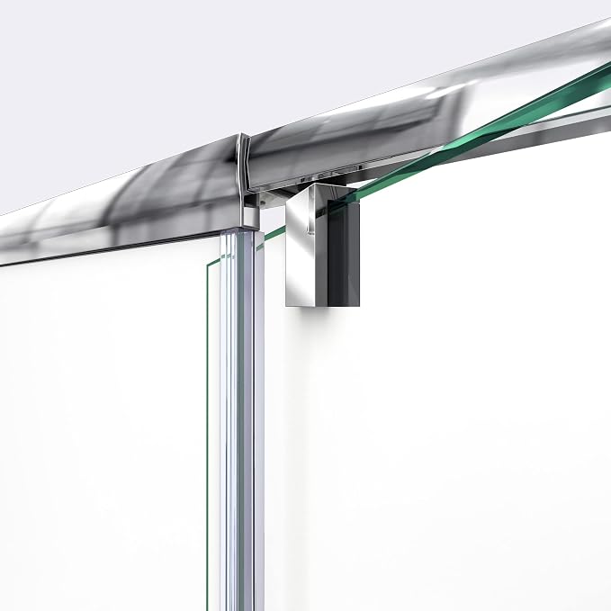 DreamLine Flex 50-54 inch W x 72 inch H Semi-Frameless Pivot Shower Door in - Image 7