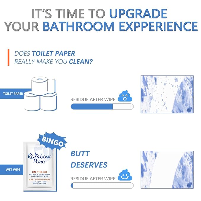 RainbowPana Flushable Wipes, ON-THE-GO Individually Wrapped - Image 6
