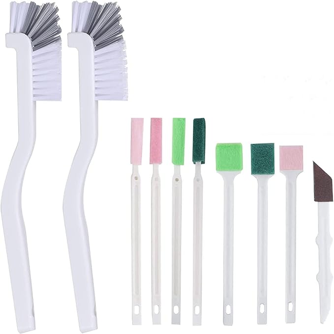 Crevice Cleaning Brushes Tool kit Small Cleaning Brush by JWCE.
