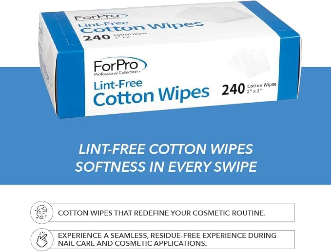 ForPro Professional Collection Lint-Free Cotton Wipes, 100% Pure Cotton Gauze - Image 5