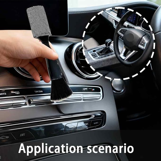 Double-Headed Car Cleaning Brush, Car Detailing Brush - Image 3