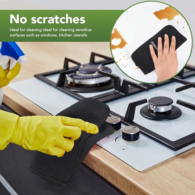 KinHwa Dish Cloths for Washing Dishes Kitchen Towels Microfiber Dish Towels for - Image 5