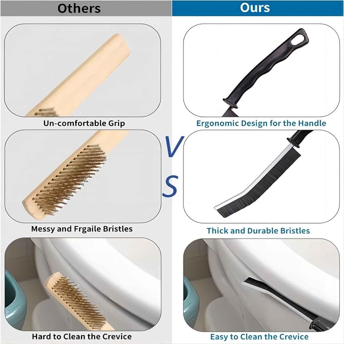 Crevice Cleaning Brush Cleaning Tools Cleaning Supplies Grout Brush Scrub Brush - Image 6
