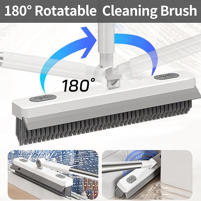 Floor Scrub Brush, 2 in 1 Cleaning Brush - Image 4
