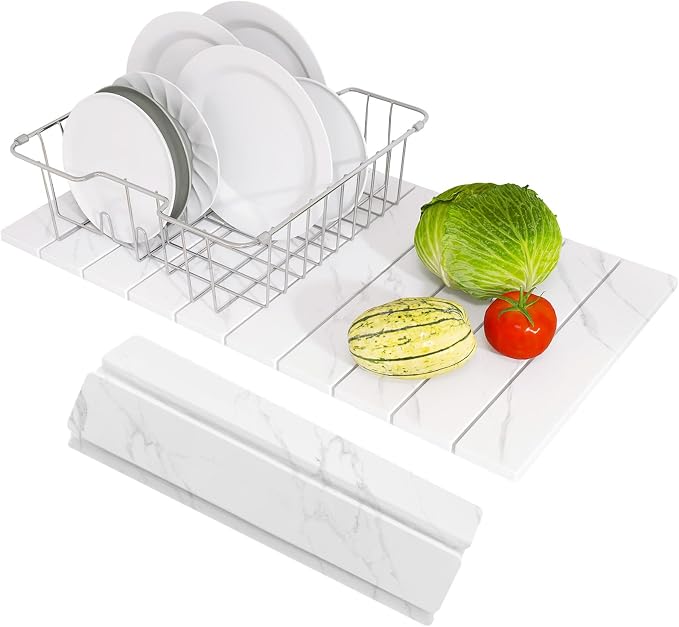Hopegiver Stone Drying Mat for Kitchen Counter, Super Absorbent, Non-Slip & by HOPEGIVER