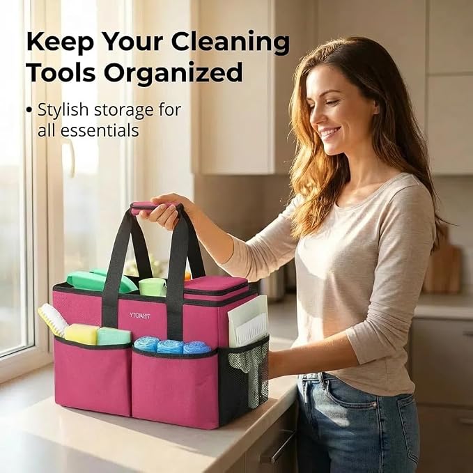 Ytonet Cleaning Caddy, Water Resistant Cleaning Supplies Organizer - Image 7