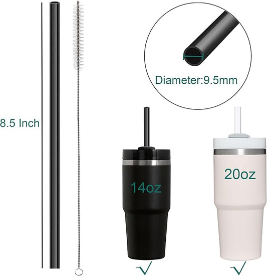 Dakoufish Replacement Straw for Stanley Cup 20oz 14oz Tumbler, Reusable Straws - Image 2