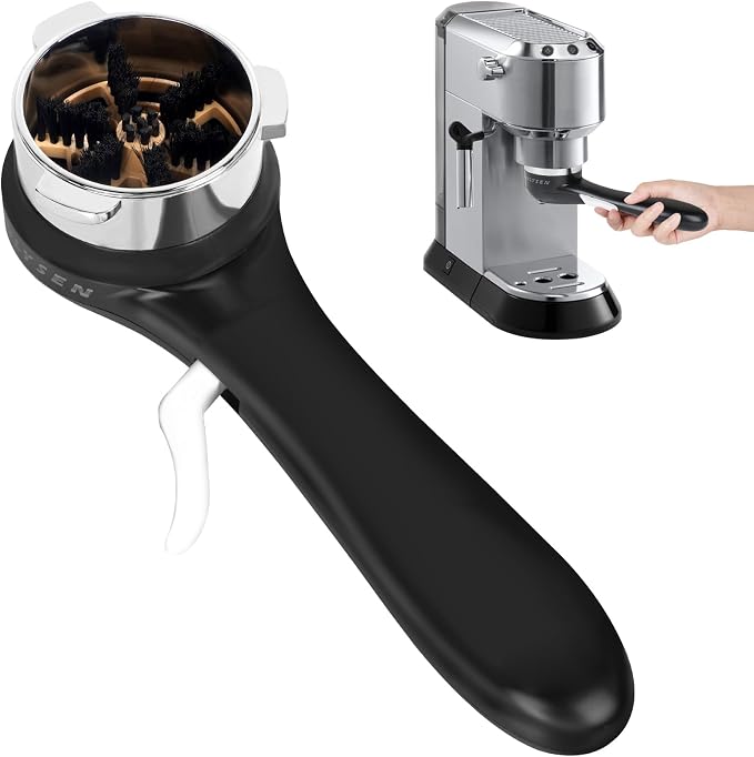 Espresso Coffee Machine Cleaning Brush, 360° Cleaning Push-Up Coffee Maker Brush by LANLYSEN