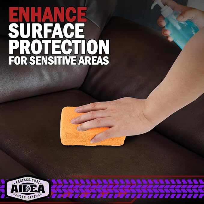 AIDEA Microfiber Applicator Pad-8Pack, Car Wash Sponge, Premium Microfiber - Image 6