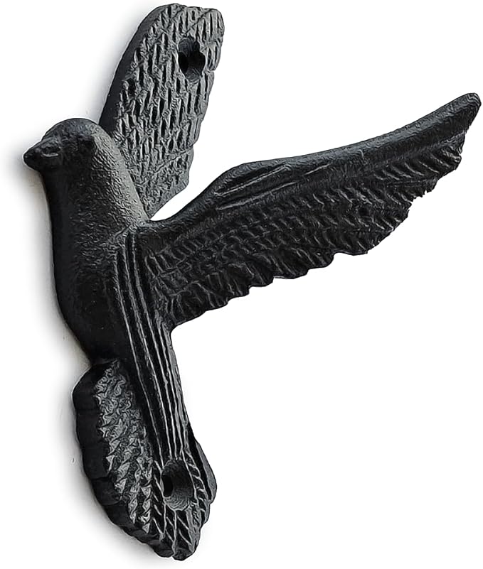 Ambipolar Flying Style Iron Cast Decorative Pigeon Bird Wall Mounted Coat Hooks - Image 7