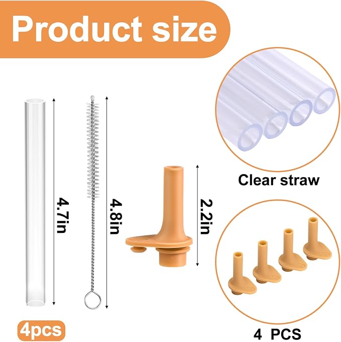 XANGNIER Replacement Straws and Bite Valve Compatible - Image 4