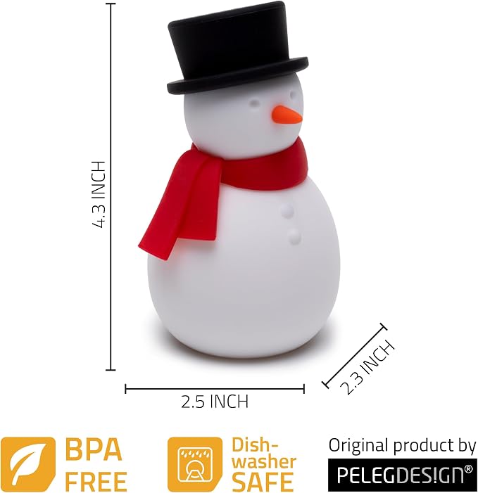 NEW - Peleg Design Freezy Fridge Deodorizer Odor Eliminator - Cute Snowman - Image 5