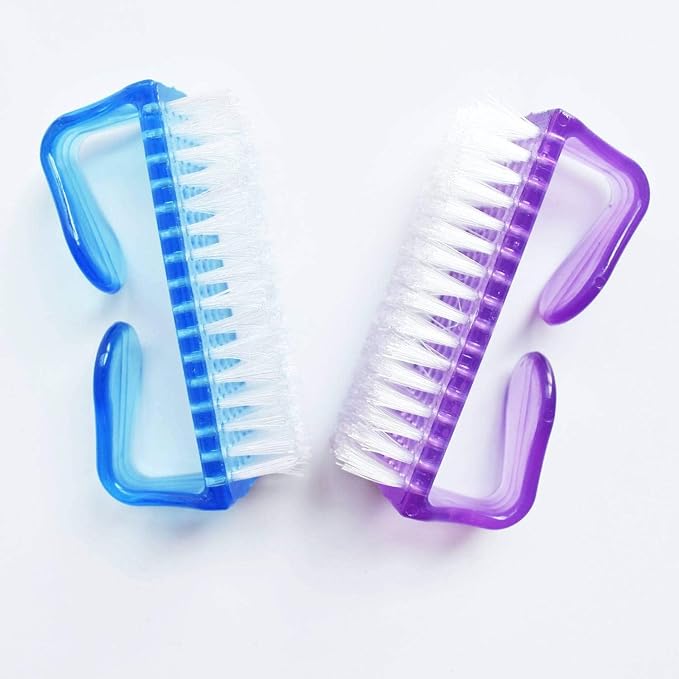 Leline's Nail Brush, 2 Pieces Handle Grip Nail Cleaner Brush, Soft Kids Nail - Image 4