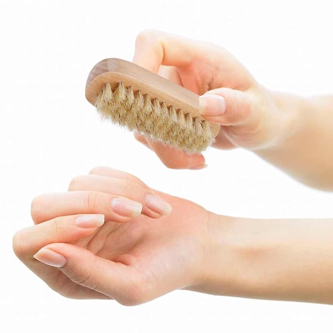 Tbestmax Cleaning Nail Fingernail Brush Wood 2 Side - Image 5
