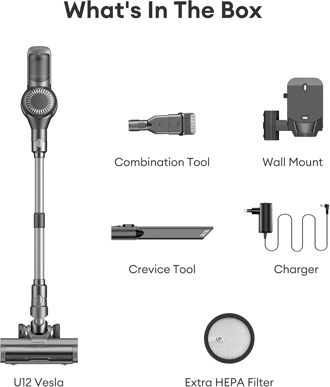 Ultenic Cordless Vacuum Cleaner, 550W 50Kpa Stick Vacuum - Image 10