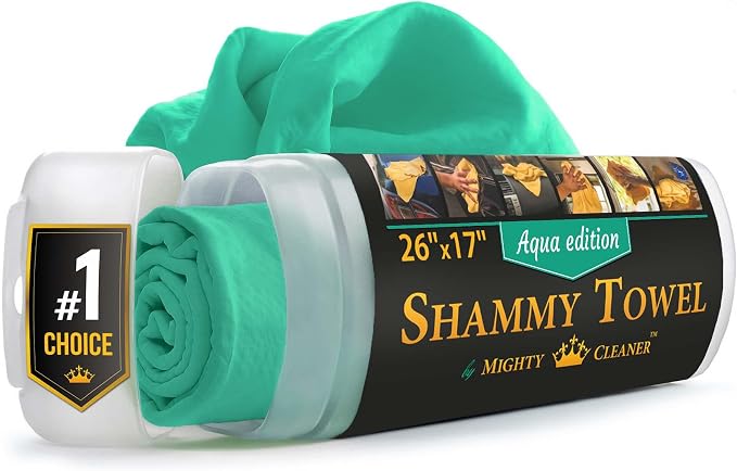 Premium Shammy Cloth for Car Drying by MightyCleaner