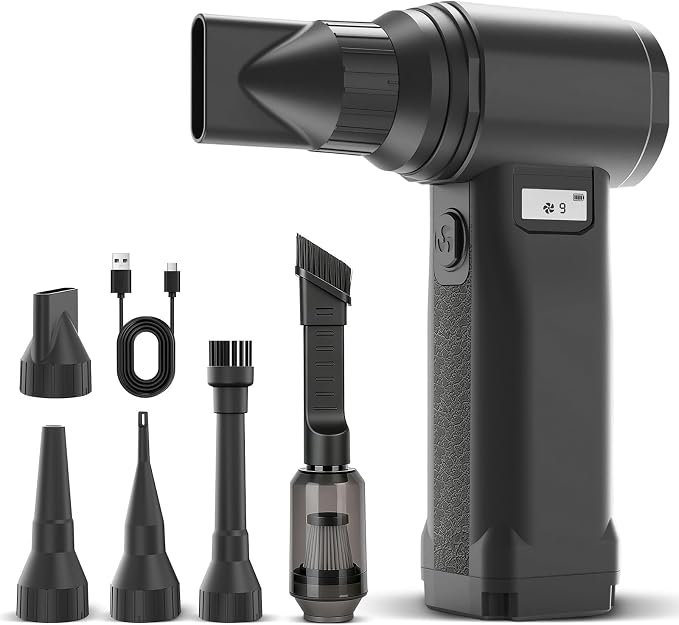 Electric Compressed Air Duster, 000RPM Cordless Air Blower by Unknown