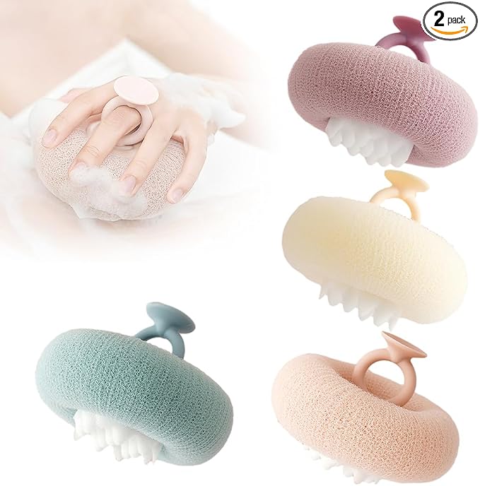 Super Soft Sunflower Suction Cup Bath Ball, 2026 Upgraded 2-in-1 Sunflower Bath by Cecurpo