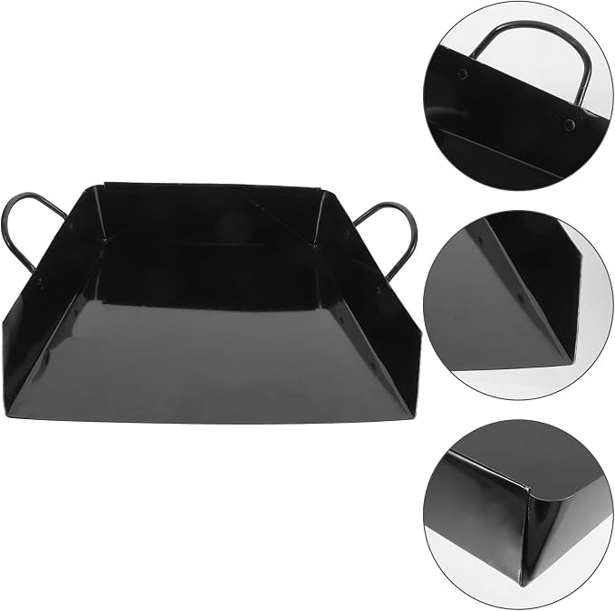 Healifty Handheld Dustpan with Handle Large Metal Dust Pan - Image 8