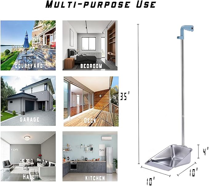 YONILL Dust Pans with Long Handle - Image 4