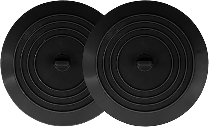 V-TOP Bathtub Drain Stopper 2 Pack, 5 inches Silicone Tub Stopper Shower Drain by V-TOP