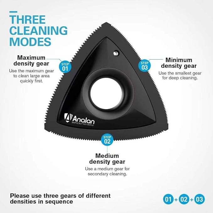 Analan Mini Pet Hair Remover for Car Detailing Supplies, Triangle Dog Hair - Image 2