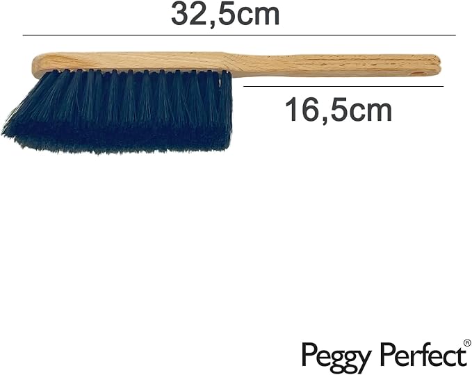 Premium Broom Set with Beech Wood Broom, Stainless Steel Dustpan and Pointed - Image 2