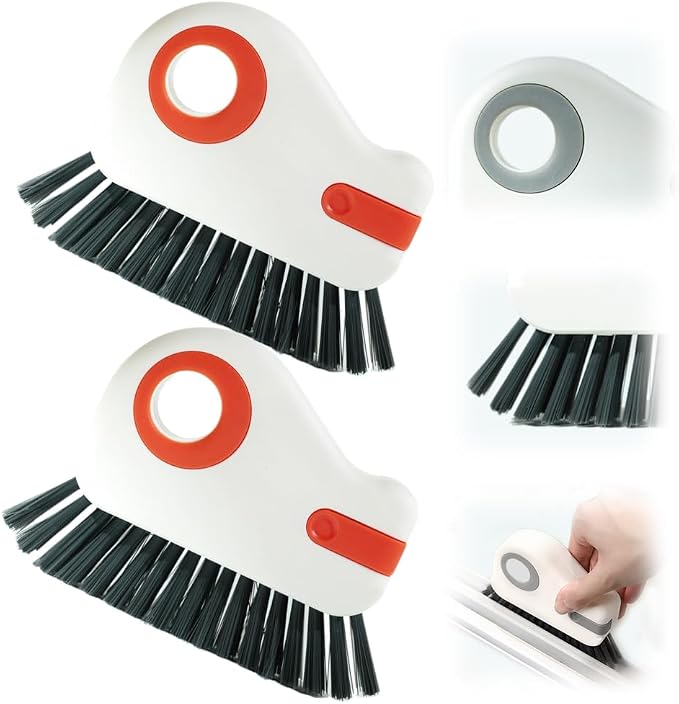 2 in 1 Groove Cleaning Brush Window Track Cleaning Tools, Hard Bristle Crevice by SENOY
