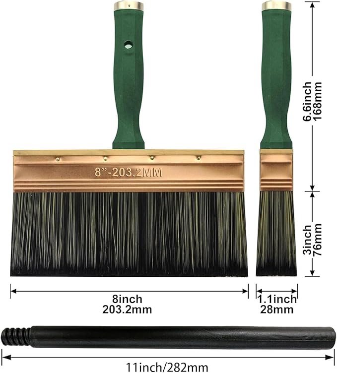Deck Stain Brush, 8 Inch Deck Paint Brush - Image 2