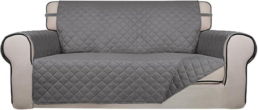 PureFit Reversible Quilted Sofa Cover, Water Resistant Slipcover Furniture by PureFit