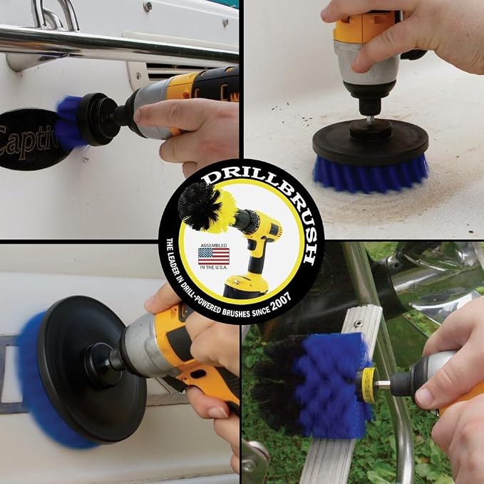 Drillbrush Boat Hull Cleaner Set/Swimming Pool Accessories - Image 2