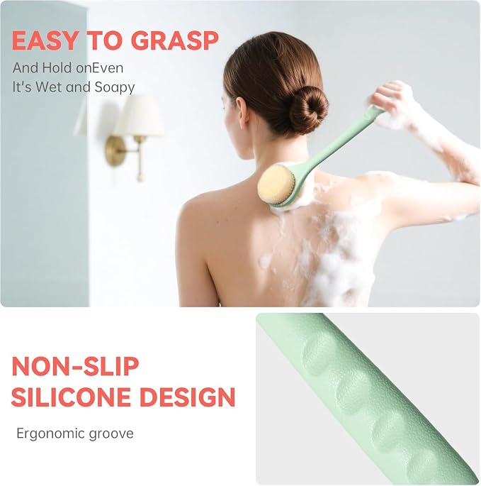 Back Scrubber for Shower, 15.7" Loofah - Image 5