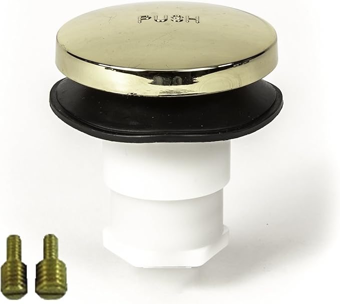 Toe Touch Bath Tub/Bathtub Drain Stopper Includes 3/8" and 5/16" Fittings by PermaFLOW