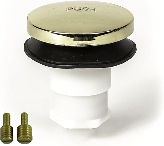 Toe Touch Bath Tub/Bathtub Drain Stopper Includes 3/8" and 5/16" Fittings by PermaFLOW