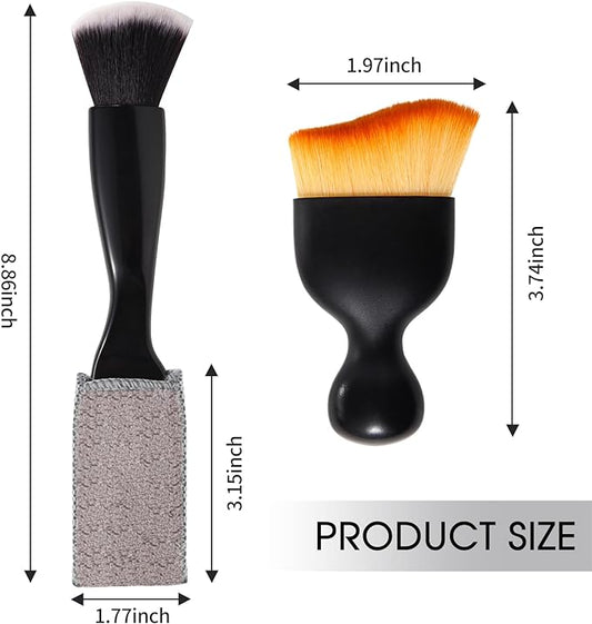 3 PCS Car Interior Detail Dust Brush, Soft Car Interior Detailing Kit Tools - Image 2