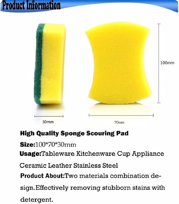 Kitchen Cleaning Sponge, Eco Non-scratch - Image 4