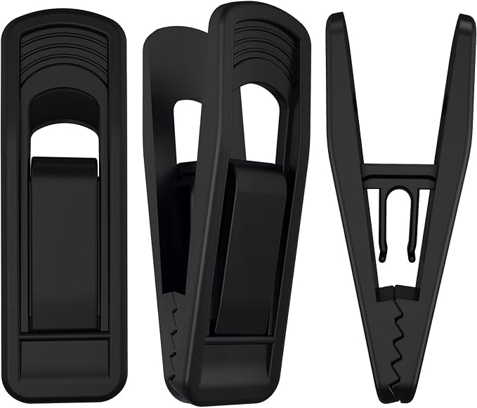 Hanger Clips Perfect for Velvet Hangers, Non-Slip Plastic Clips Pant Skirt by TOFIIGREM