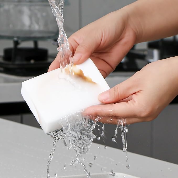 Magic Sponges Eraser, 10 Pack Melamine Sponge in Bulk, 2X Density, Long Lasting - Image 5