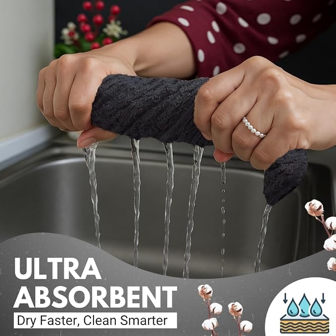 Infinitee Xclusives 100% Cotton Kitchen Towels - Image 4