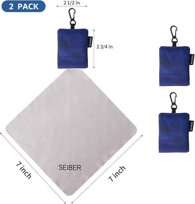 SEIBER Eyeglass Cleaning Microfiber Cloth, 7 x 7 inch Glasses Cloth - Image 3