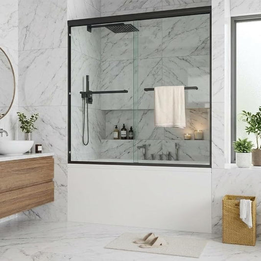 Bathtub Shower Door, 6mm SGCC Tempered Glass by IDEALHOUSE