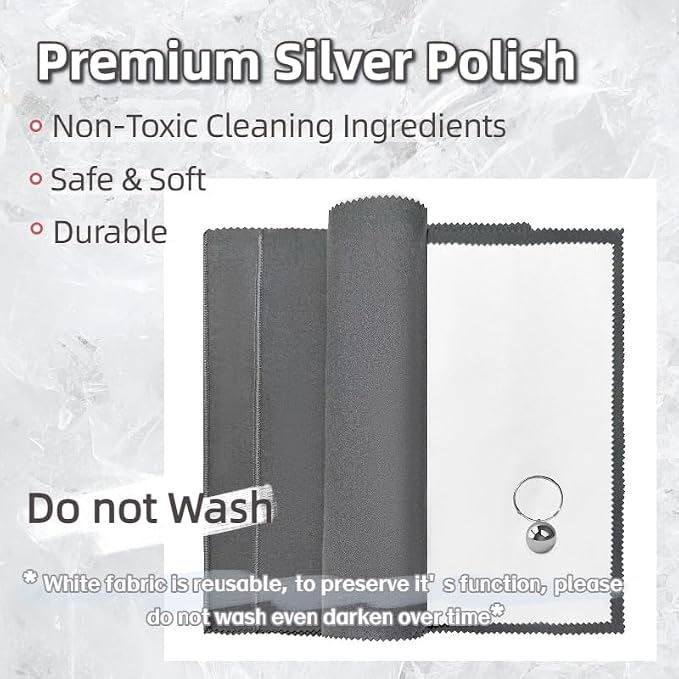 3PCS Silver Polishing Cloth, Suitable - Image 5