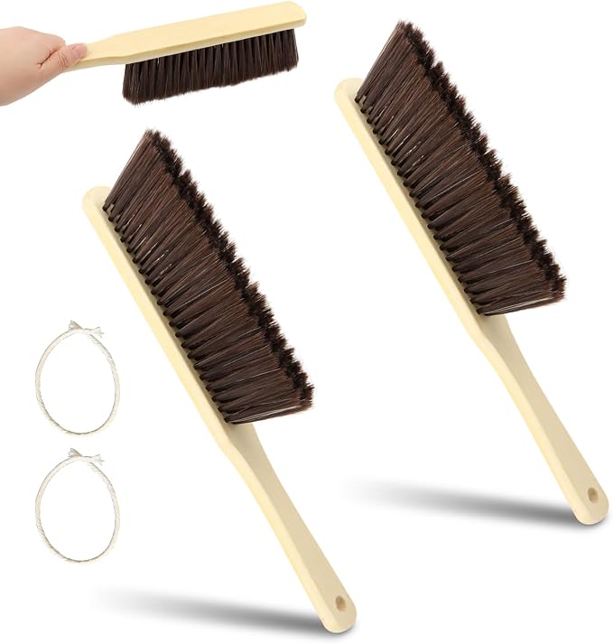 2 Pieces Wooden Hand Broom Brushes, Bench Brush - Image 8
