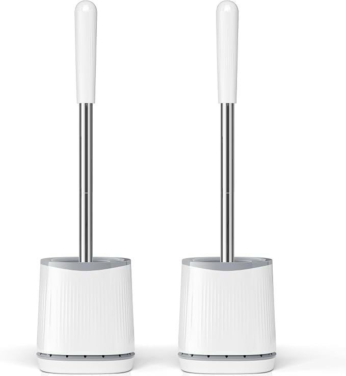 TRENTI Toilet Brush, Toilet Brush and Holder Set, Bristles Toilet Bowl Brush by TRENTI